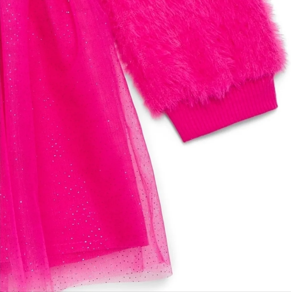 Starberry Shortcake Bright Pink Long Sleeve Dress, Wedding